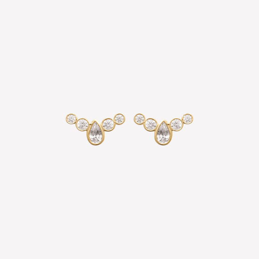 Smeraldo Ohrstecker Ohrringe Ohrstecker Lilliana gold