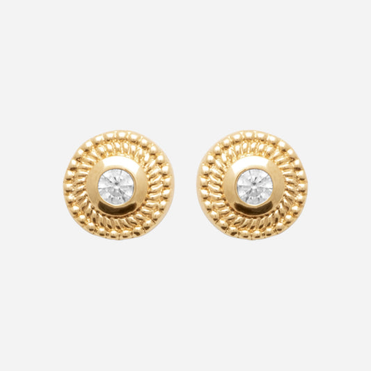 Smeraldo Ohrstecker Ohrringe Ohrstecker Paola gold