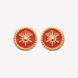 Smeraldo Ohrstecker Ohrringe Ohrstecker Sole gold rot