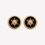 Smeraldo Ohrstecker Ohrringe Ohrstecker Sole gold schwarz