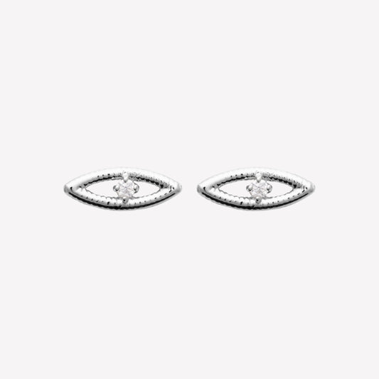 Smeraldo Ohrstecker Ohrringe Ohrringe Aprilia silber