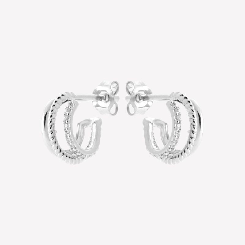 Smeraldo Ohrstecker Ohrringe Ohrringe Cosima silber