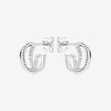 Smeraldo Ohrstecker Ohrringe Ohrringe Cosima silber