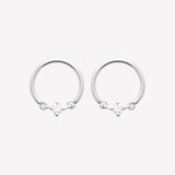 Smeraldo Ohrstecker Ohrringe Ohrringe Silvana silber