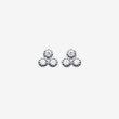 Smeraldo Ohrstecker Ohrringe Ohrstecker Narciso silber