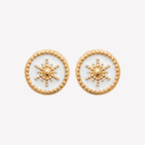 Smeraldo Ohrstecker Ohrringe Ohrstecker Sole gold weiß