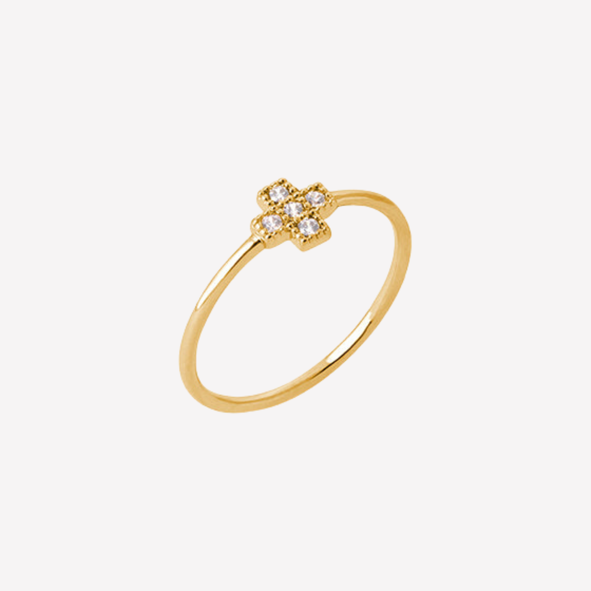 Smeraldo Ringe Ring Croce gold