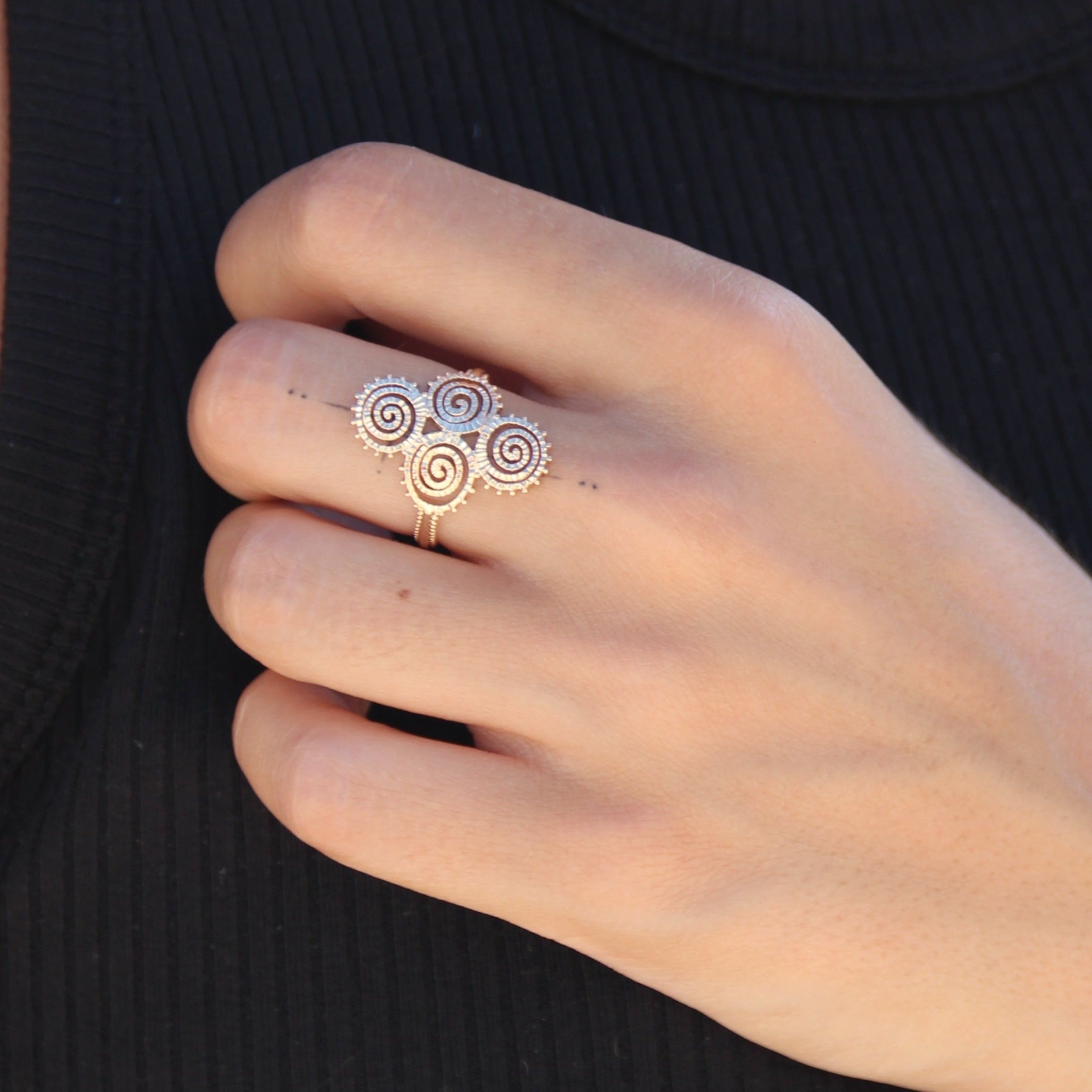 Smeraldo Ringe Ring Bergamo gold